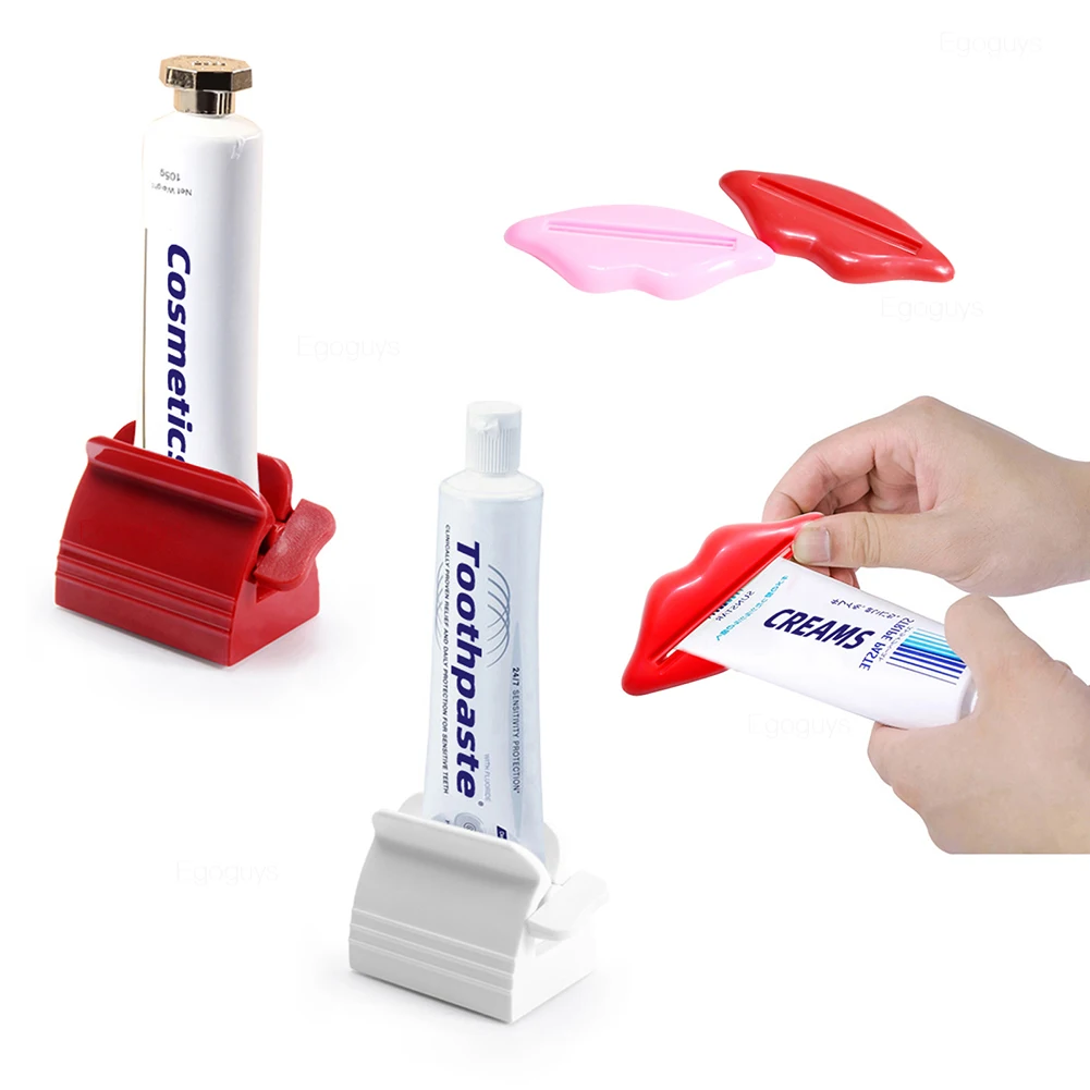 Three Scouts 4pcs Save Toothpaste Squeezer Holder Cosmetics Dispenser Stand Creams Tube Roller Tooth Paste Rotate Multi-Purpose