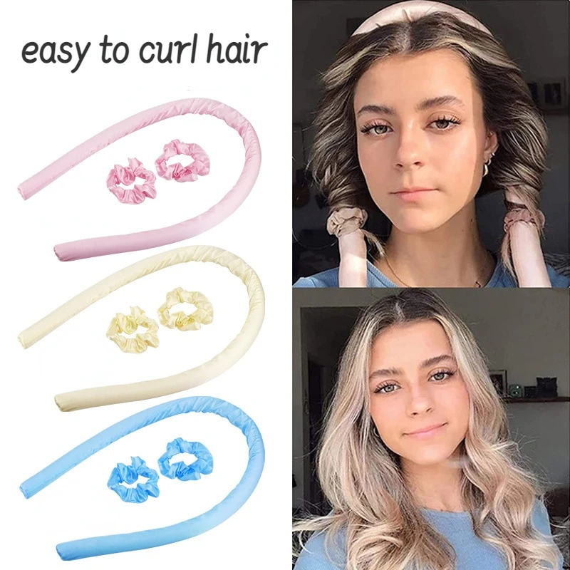 

Плойка для завивки без тепла, набор для завивки, спиральная мягкая Плойка для сна, для моделирования волос, мягкий блестящий инструмент для салона, аксессуары для волос