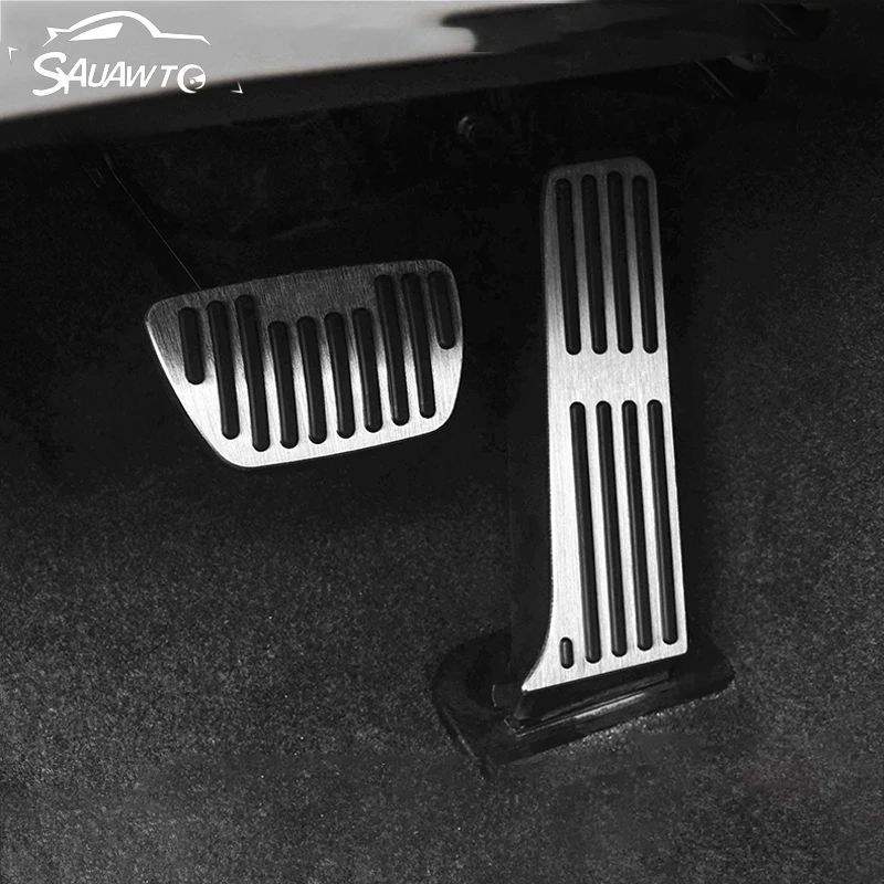 

Aluminum Car Accelerator Fuel Brake Pedal Foot Rest Pedals Cover Pads For Toyota Camry 70 XV70 2018 2019 2020 2021 Accessories