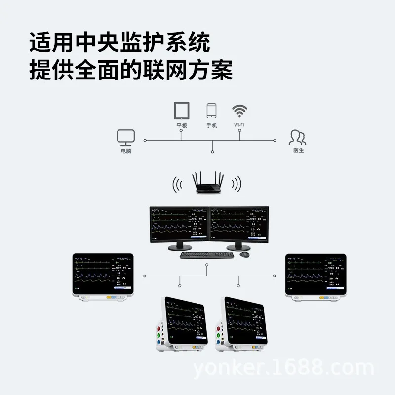 Yongkang Yonker Датчик ЭКГ производители многопараметрический 24-часовой монитор