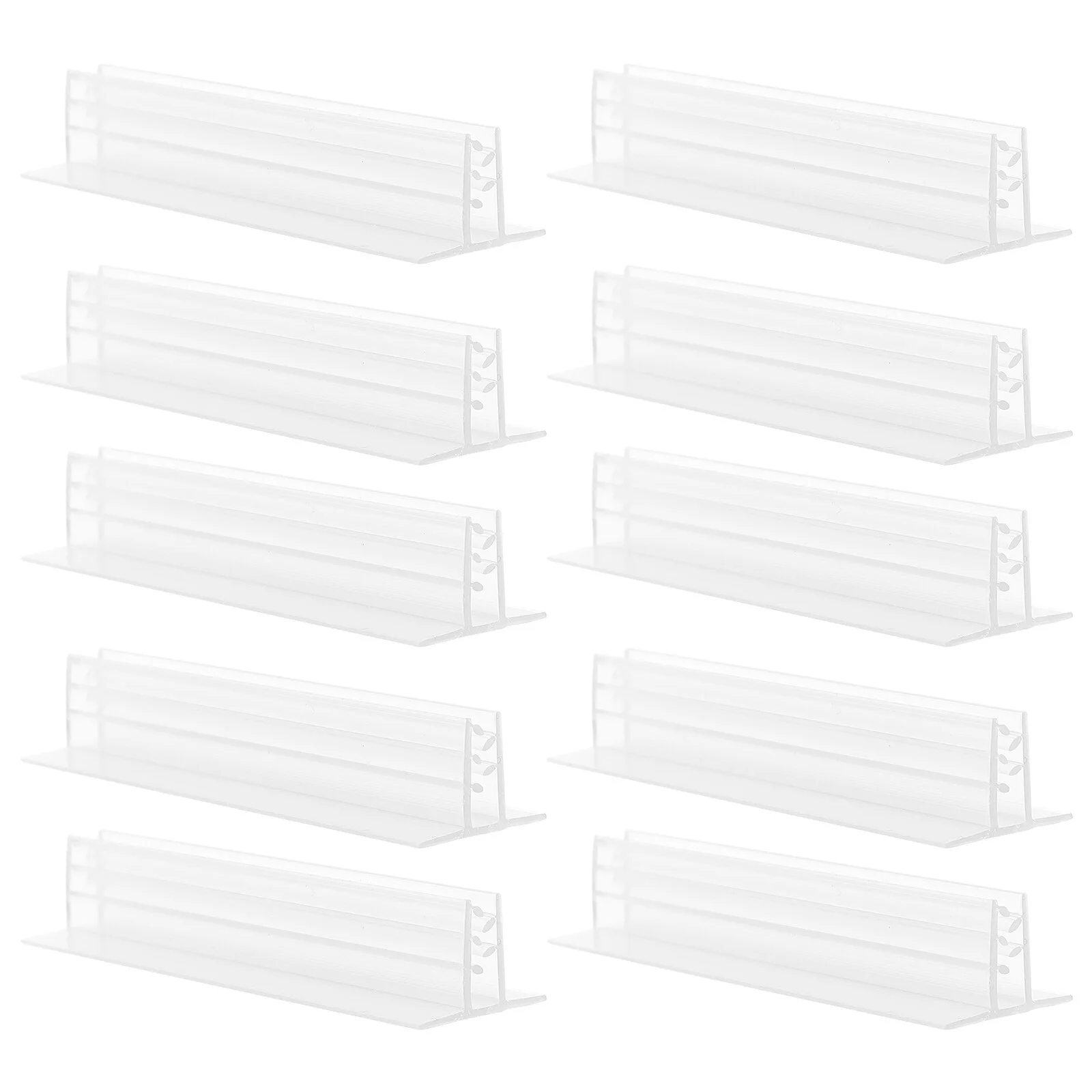 

10pcs Countertop Shelf Label Holders Retails Shelves Label Area Clamp