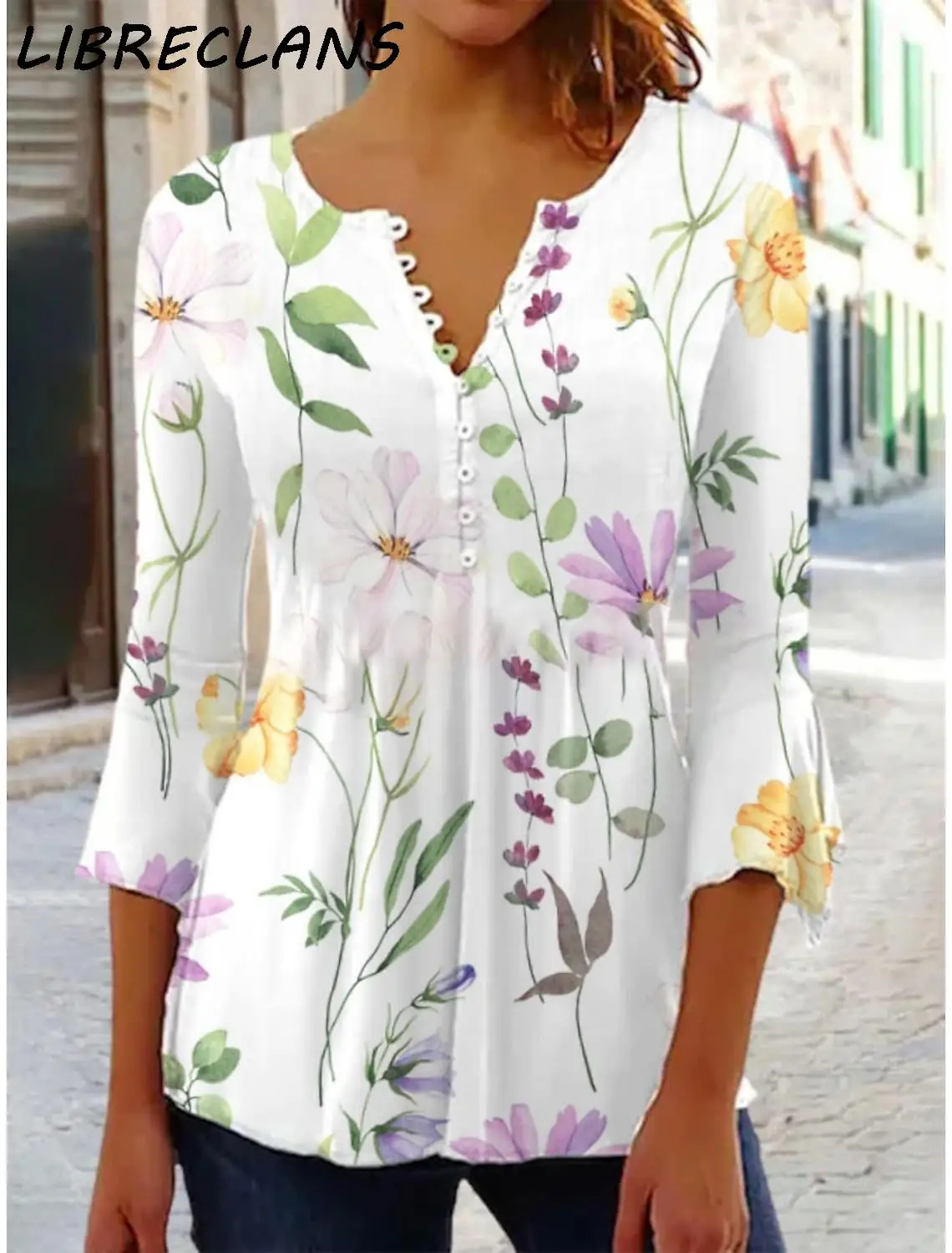 

Модная женская рубашка свободного покроя, с длинным рукавом