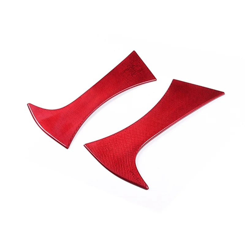 

Для Subaru BRZ 2022 Настоящее углеродное волокно крыло Отделка боковой кузов впускная решетка крыло вентиляционная Панель рамка красная крышка