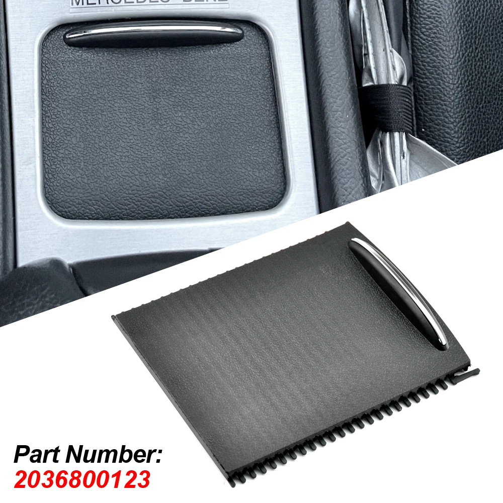 

NEW-Car Center Console Sliding Shutters Cup Holder Roller Shutter Cover For Mercedes-Benz C-Class W203 2000-2007 2036800123 9051