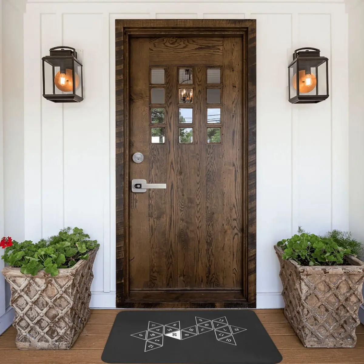 Dnd game Bathroom Mat Unrolled D20 Doormat Flannel Carpet Outdoor Rug Home Decor images - 6