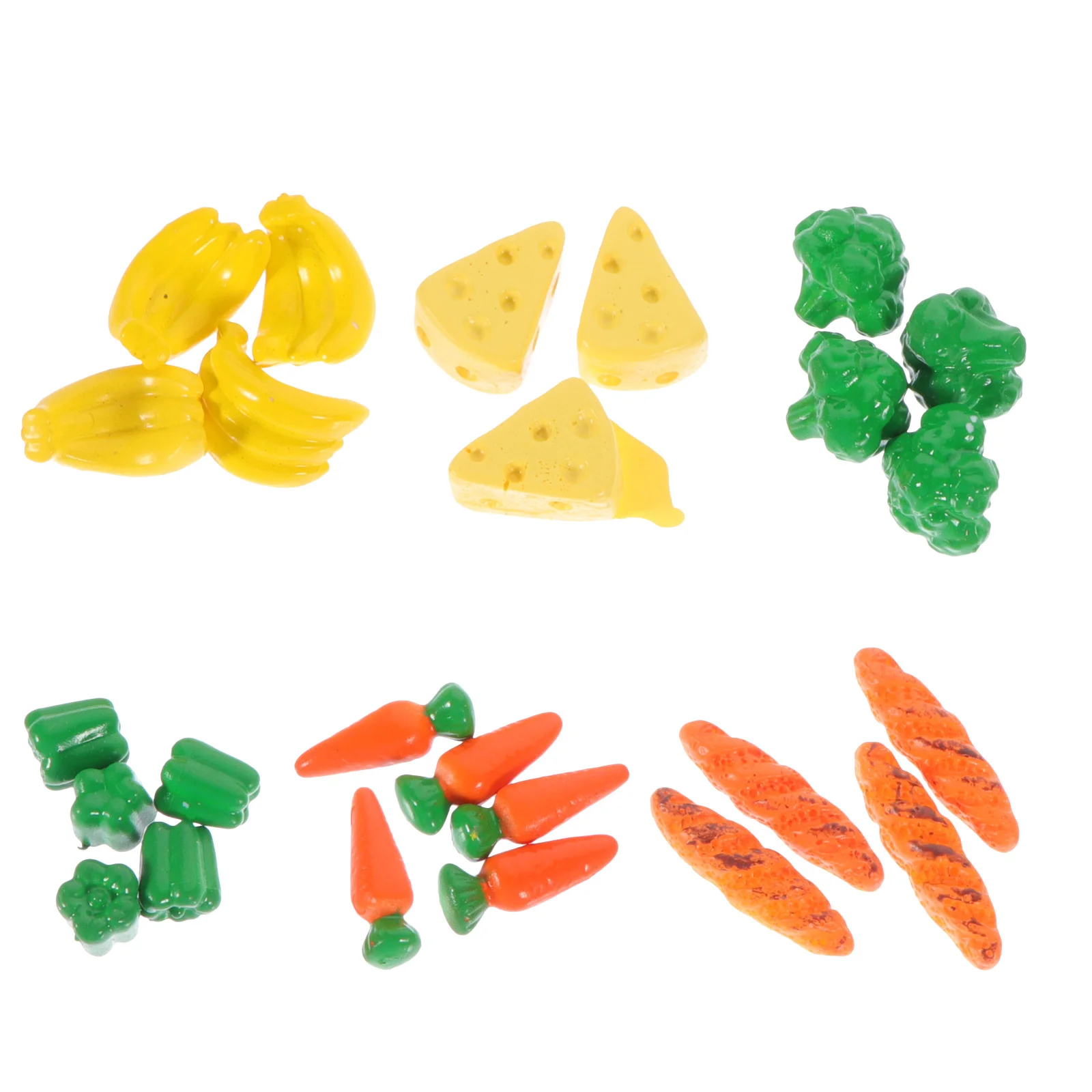 

6pcs Mini House Food Model Doll House Miniature Food Mini Scene Layout Model