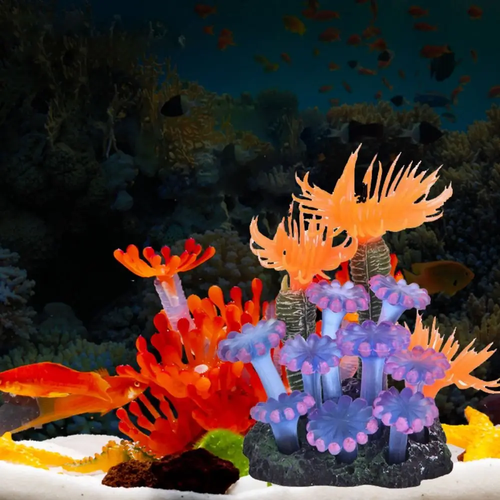

Artificial Underwater Coral Aquarium Fish Tank Simulation Decoration Colorful Aquarium Backgrounds Plants Water Grass Accessory