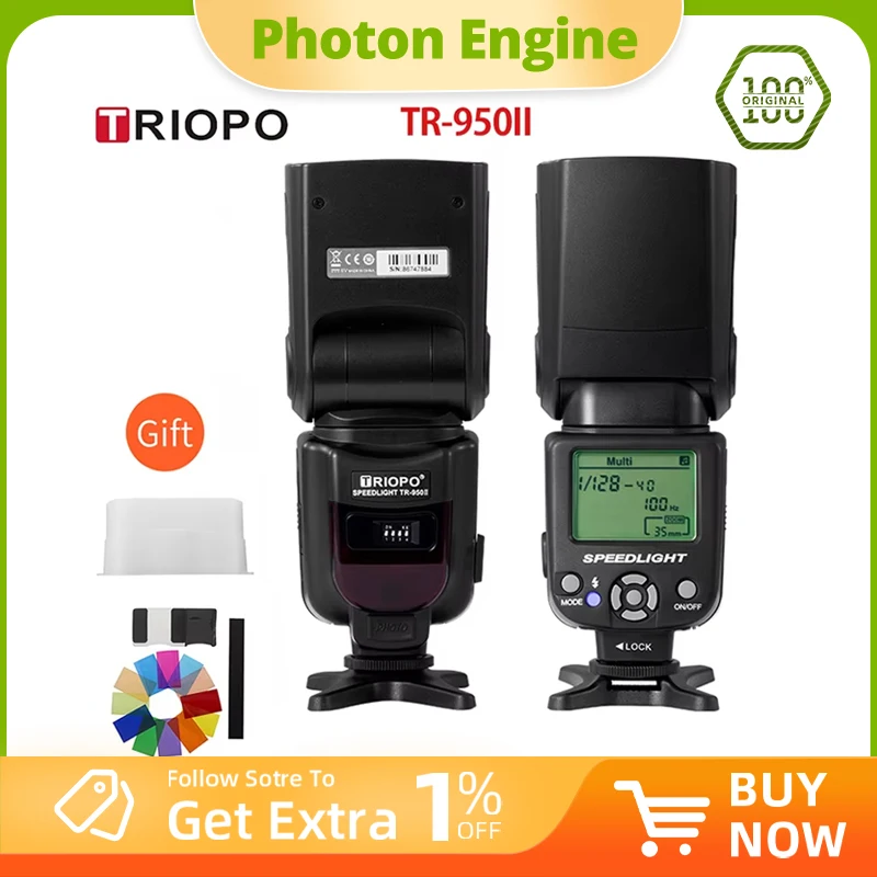 Фото Triopo фотовспышка Speedlite и G4 2,4G Беспроводная передача для камеры Nikon Canon 650D 550D 450D 1100D 60D 7D 5D №1