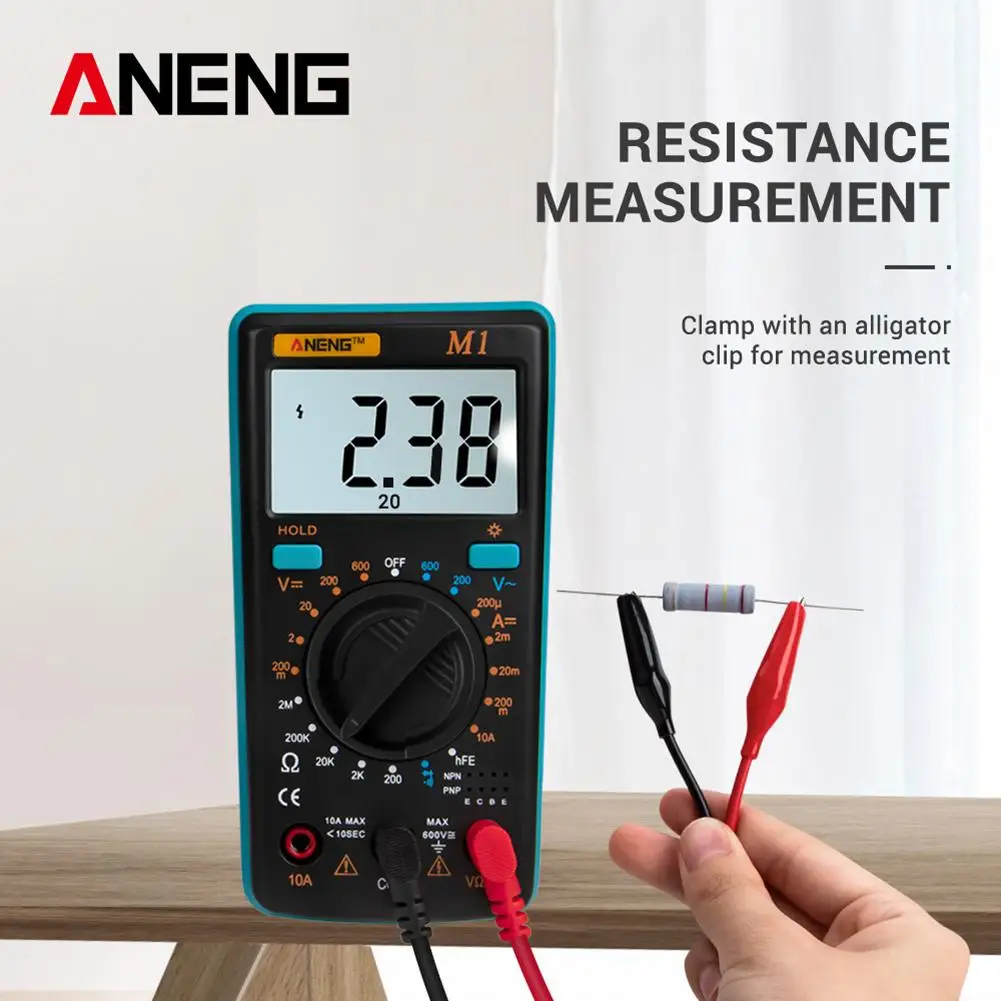 

ANENG LCD Backlight Digital Multimeter Voltage/Current/Resistance/NCV Meter