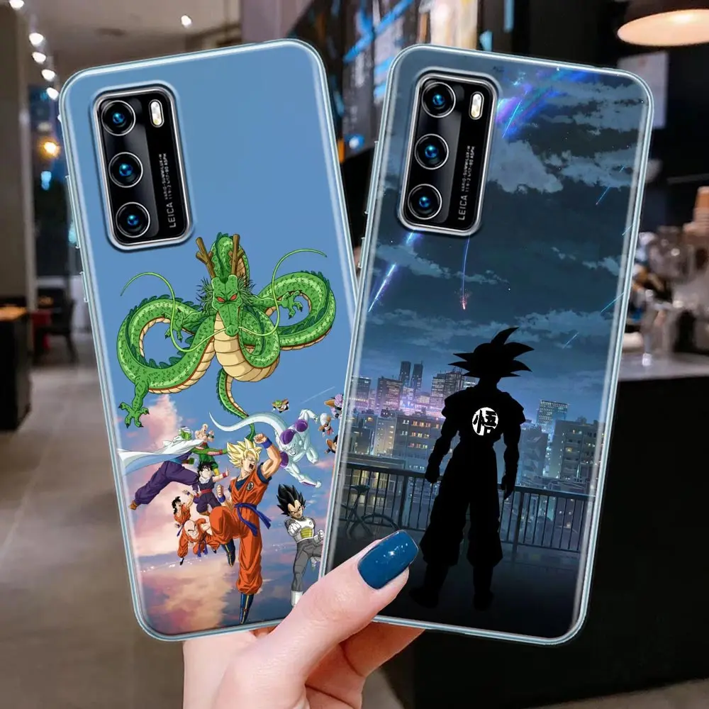

Japanese Anime Dragon Ball Z Goku Clear Silicone Phone Case For Huawei P30 P40 P20 Lite P50 Pro P Smart 2019 Soft TPU Back Cover