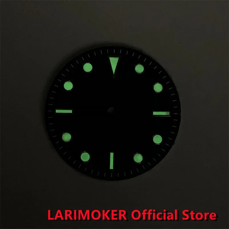 LARIMOKER 29 мм Grind Arenaceous Синий Зеленый Черный NH35 Светящийся циферблат подходит для NH36
