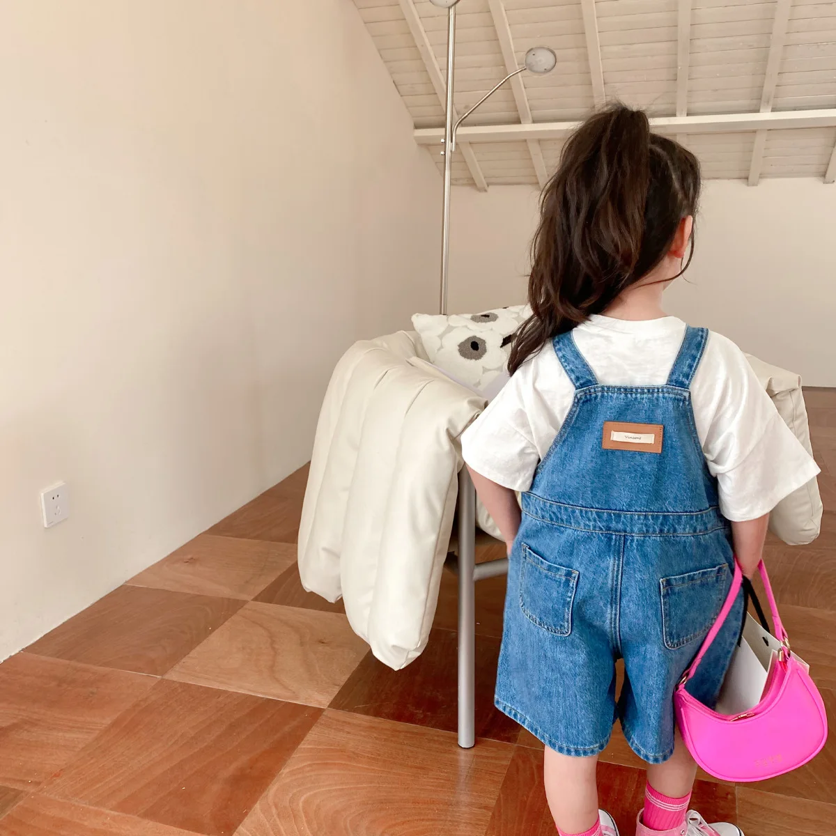 

Детские летние джинсовые комбинезоны в стиле унисекс, Свободные повседневные шорты для мальчиков и девочек