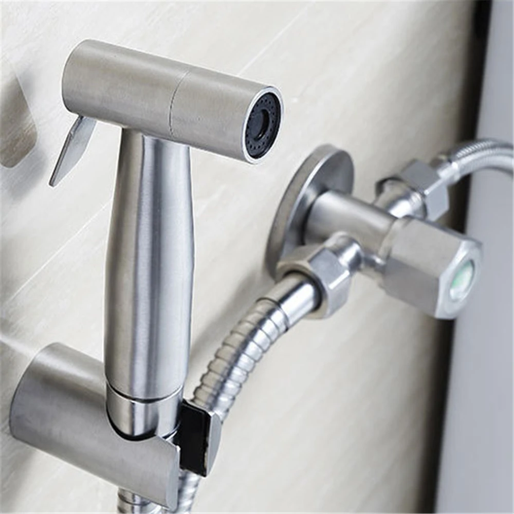 

Handheld Toilet Bidet Sprayer Stainless Steel Hand Bidet Faucet Hand Sprayer Shower Head Bathroom Kitchen Faucet Accessories