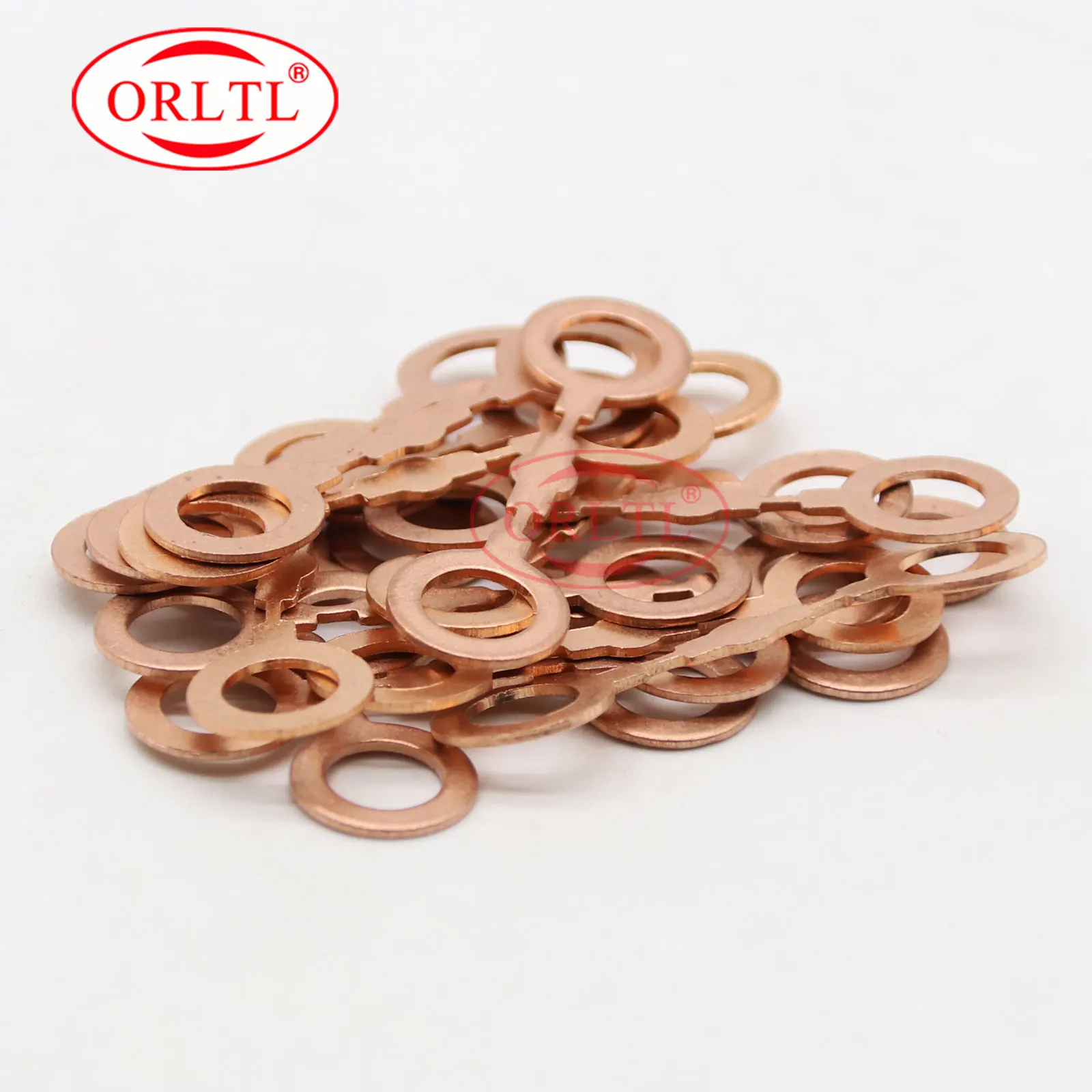 

ORLTL Diesel 100 шт. медные шайбы 10 мм, комплекты для ремонта автомобилей, внутренний диаметр 6 мм, 8 мм, 12 мм, для прокладки инжектора Denso