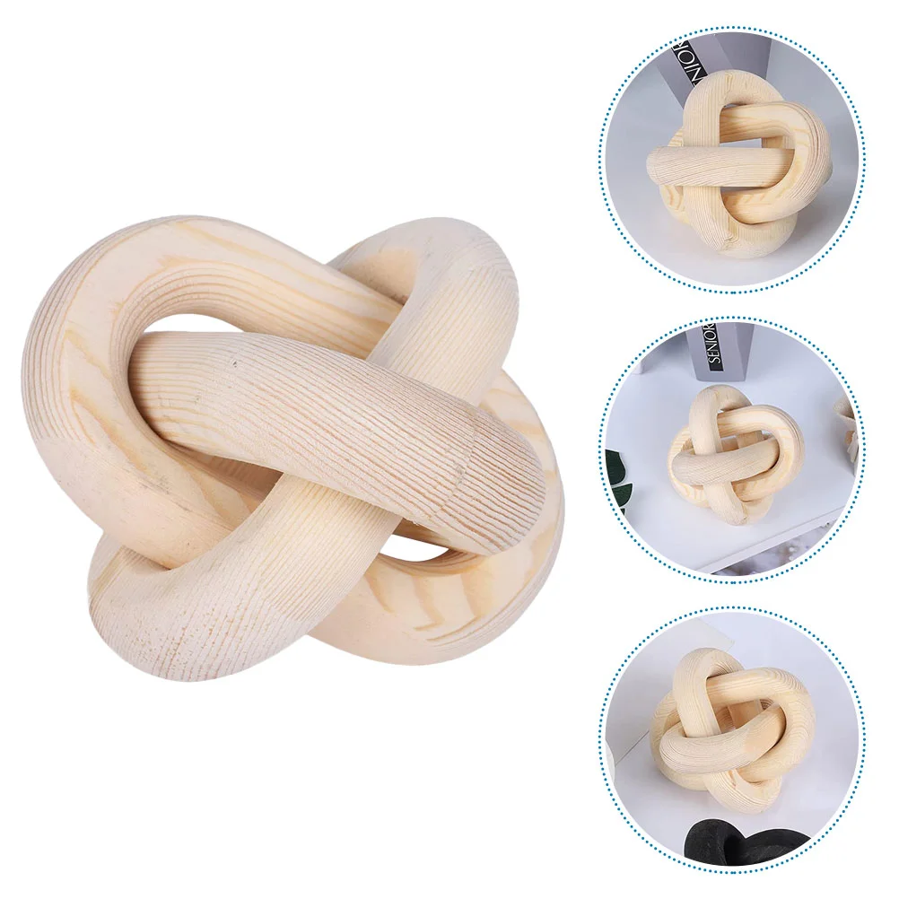 

Modern Chain Decor Wooden Chain Decor Book Shelf Adornment Wooden Handicraft Decoration