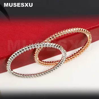 2022 Jewelry & Accessories Luxury Brand Willow Nail & Round Bead & Square Studs Bracelet For Men's & Women's Party Gifts