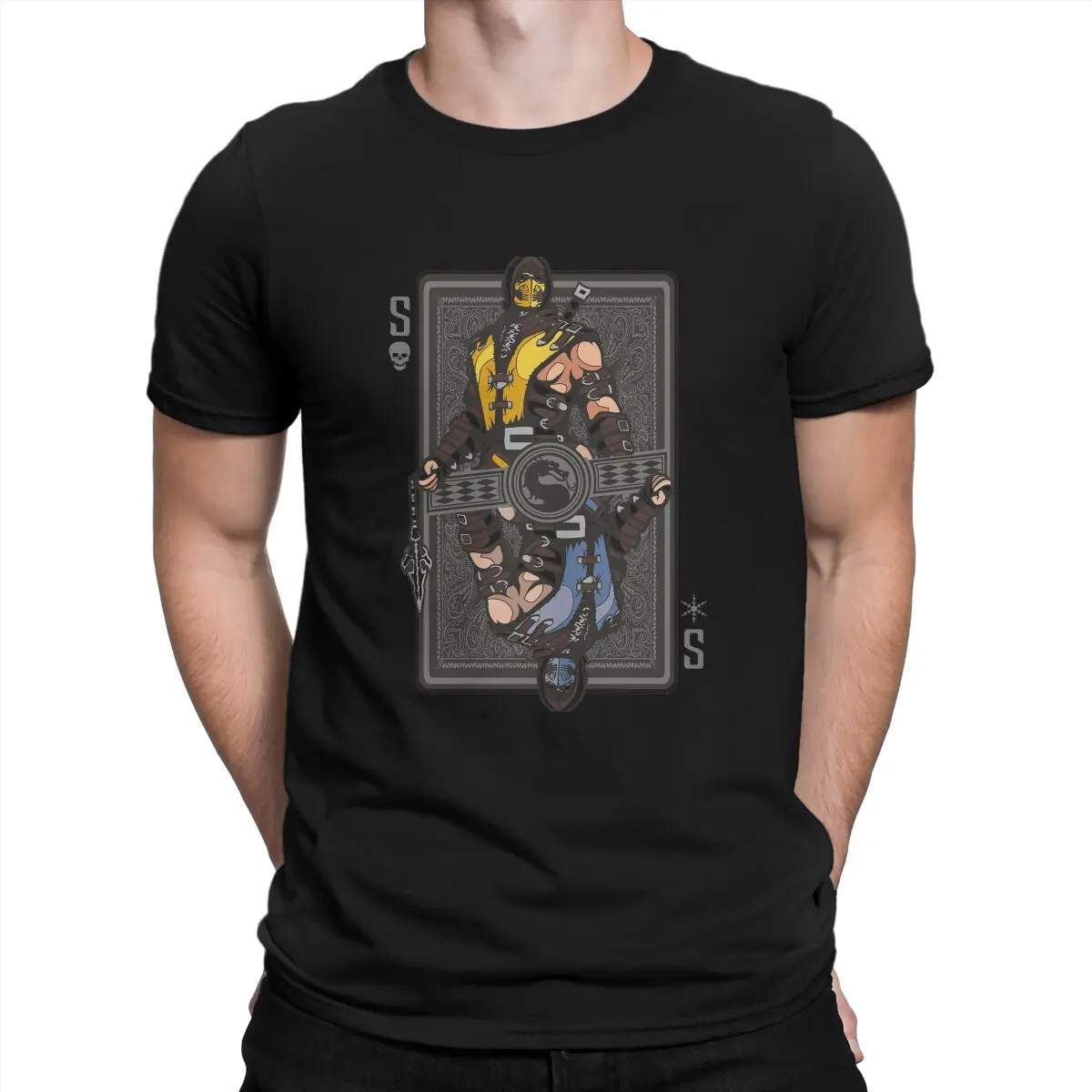 

Scorpion VS Sub Zero Hip Hop TShirt Mortal Kombat Video Game Casual T Shirt Hot Sale T-shirt For Men Women