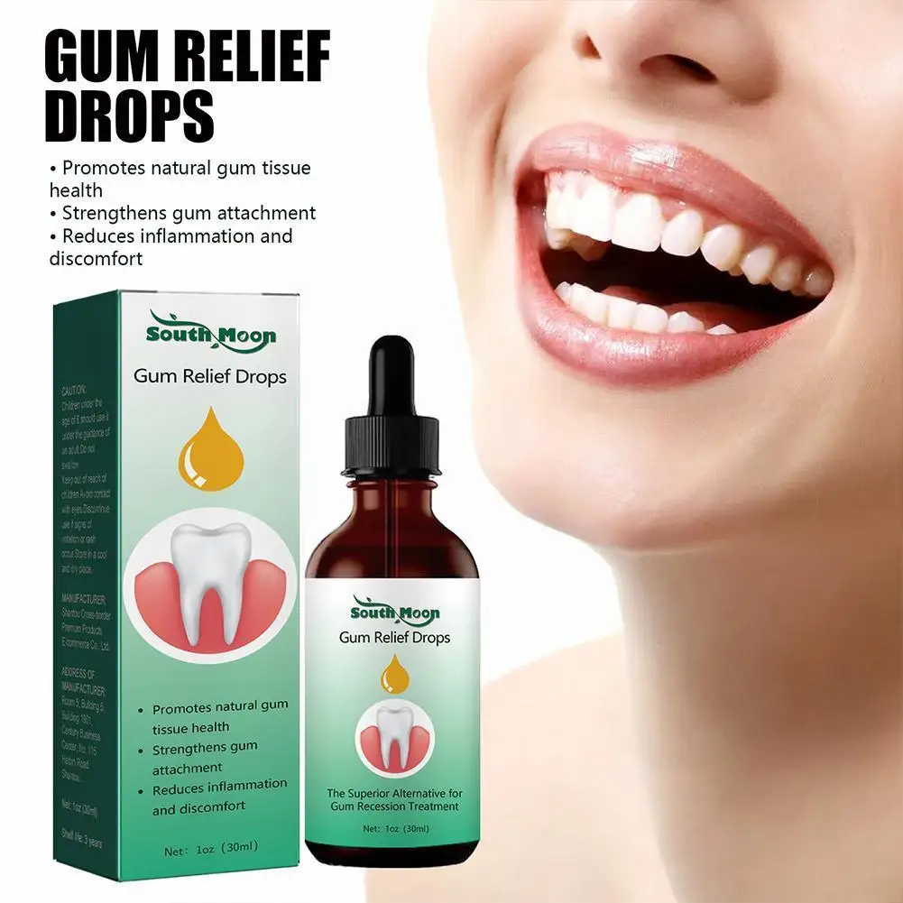 

30ml Gum Regrowth Drops Relieve Mouth Periodontal Gum Bad Antibacteria Care Pain Treatment Breat Clean Oral P0R9