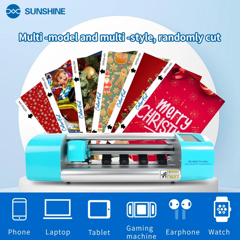 

SUNSHINE SS-890C Pro Max 16 INCH Dual Intelligent Auto Cutting Machine Flexible Hydrogel Film for Cutter Screen Protective Film