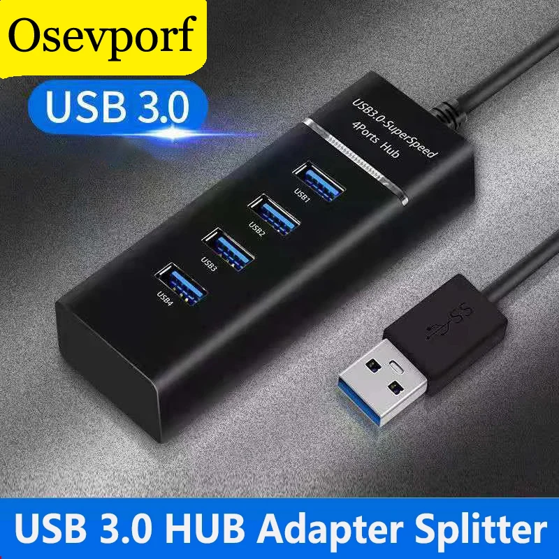 

4 in 1 USB 3.0 HUB Adapter High Speed USB Connector Computer Accessories For PC Macbook Pro Air Dell Lenovo Xiaomi HUB Splitter