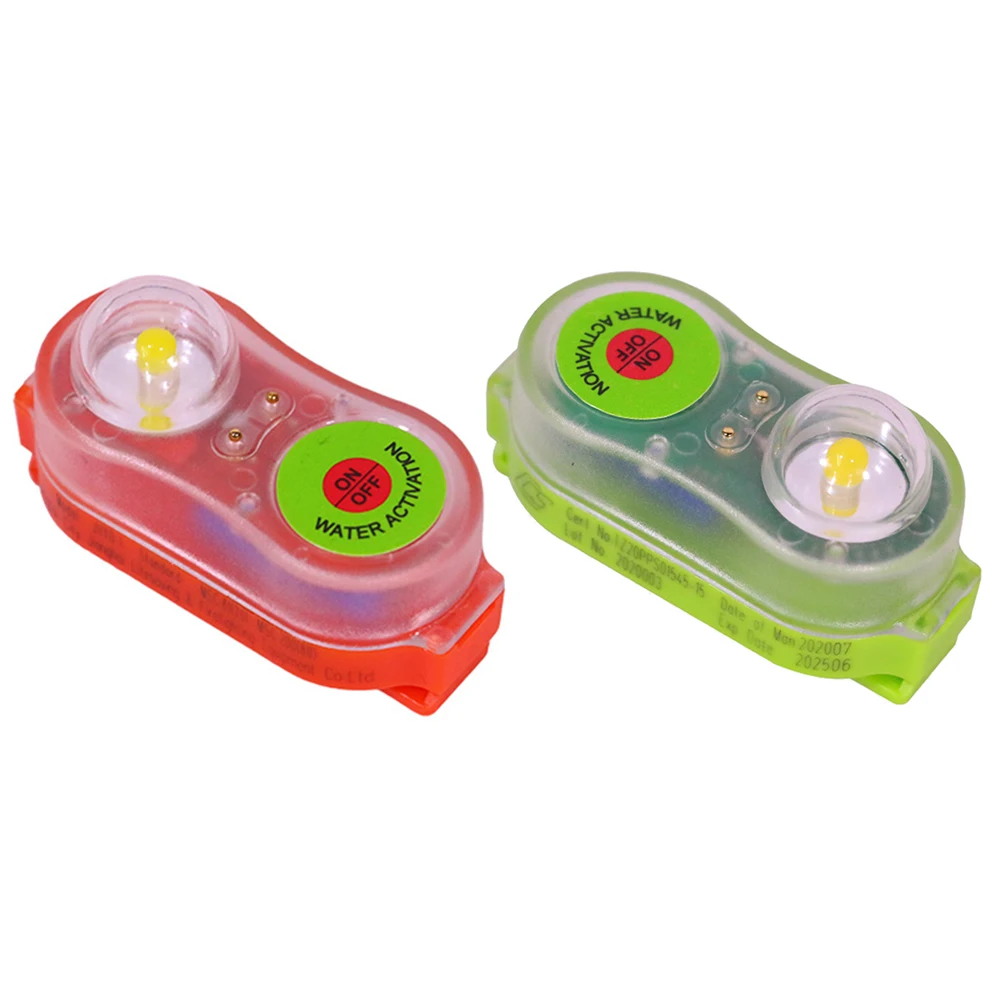 

2pcs Surfing Life Jacket Light LED Lithium Life Vest Light Marine Position Indicator Light Canoe Kayak Self-Lighting Fabulous