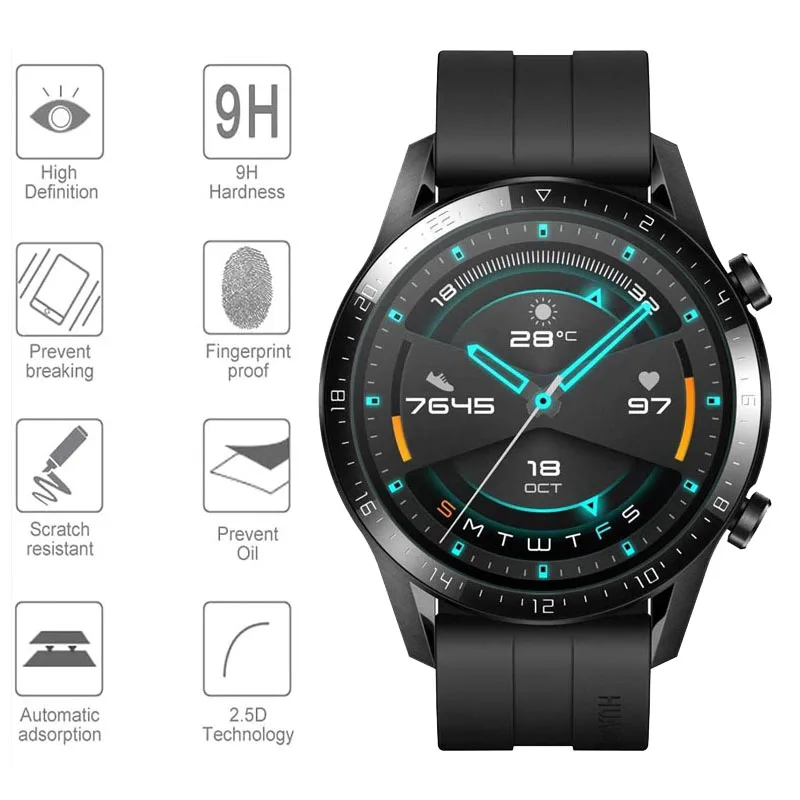 

Tempered Glass For Huawei Watch 3 GT2 Pro GT 2 46MM 42MM GT 3 Runner honor gs pro Screen Protector Protective film Accessories