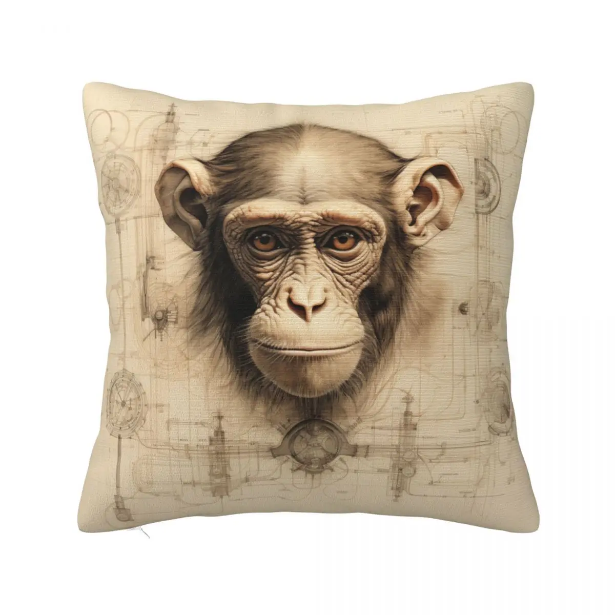 Drawing Spring Soft Pillowcase Polyester Car Zipper Cover