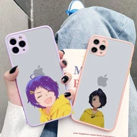 maiyaca wonder egg priority phone case for iphone x xr xs 7 8 plus 11 12 13 pro max 13mini translucent matte shockproof case