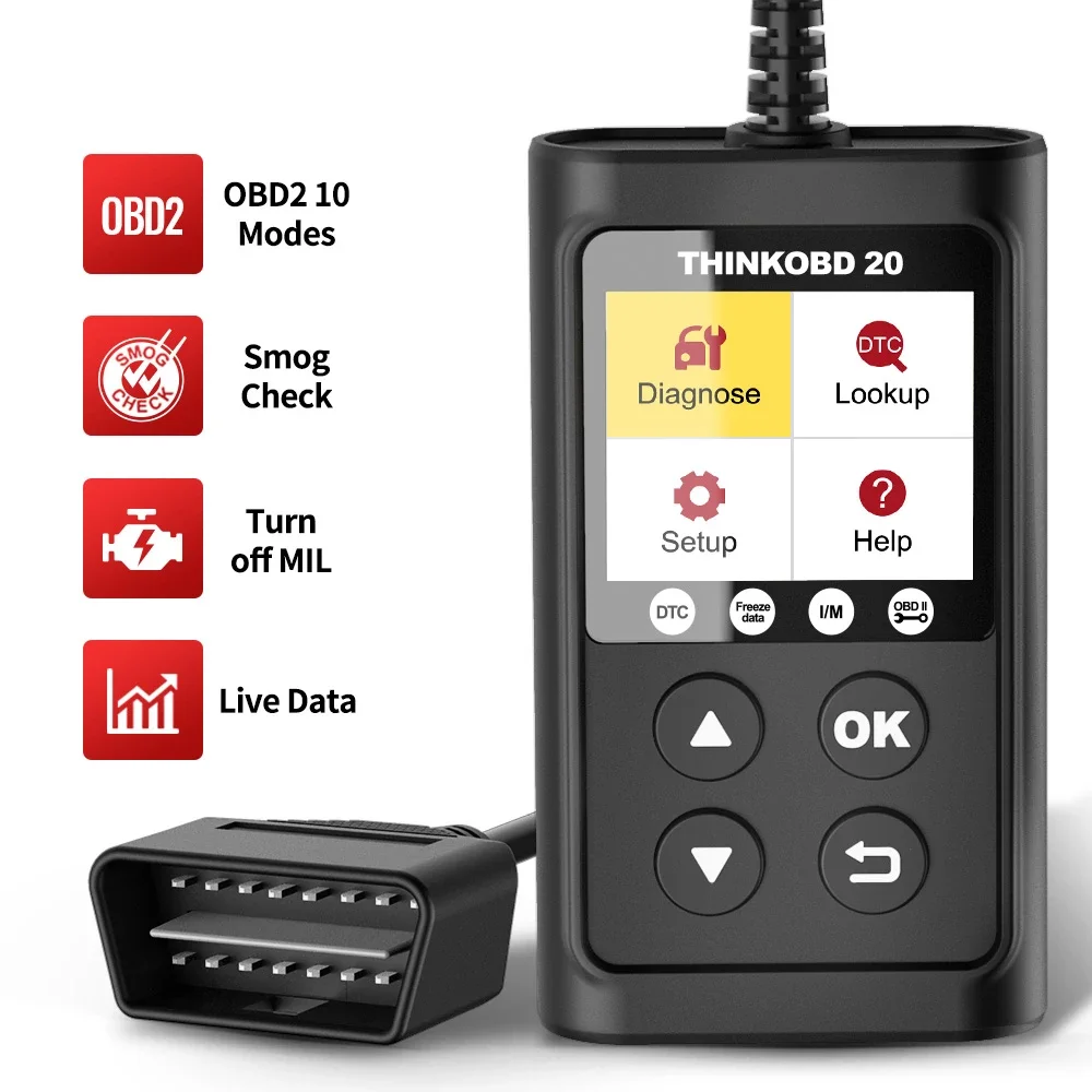 

THINKCAR THINKOBD 20 Code Reader obd2 Scan Tool for Auto Check Full Engine Fault Code Reader OBD 2 Scanner Diagnosis Tool