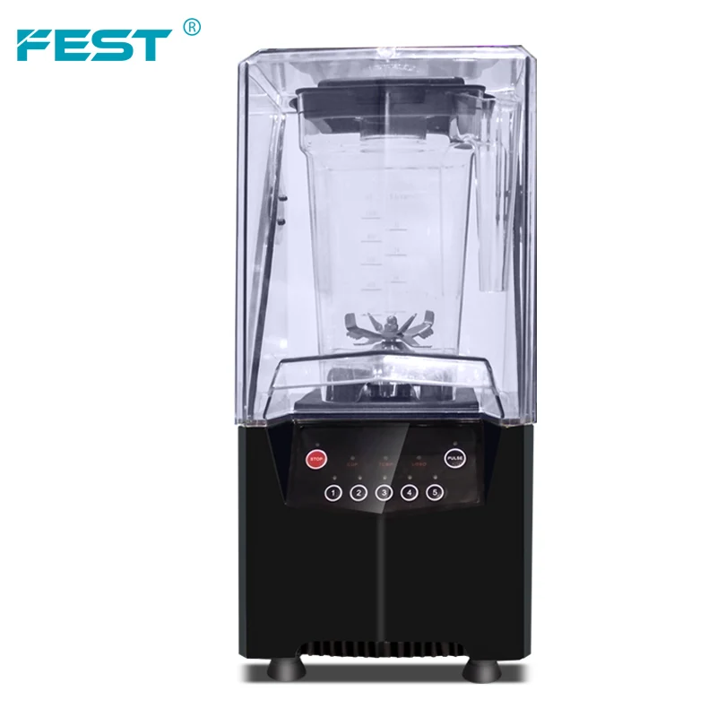 Фото FEST Frappe Maker Коммерческий блендер 1800 Вт 1500 мл Кухонный миксер для еды Тихая машина для приготовления смузи Миксер для фруктов Блендер №3