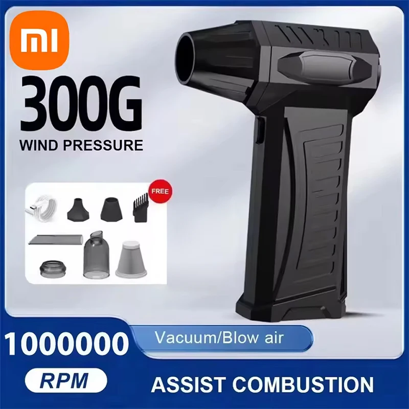 

Xiaomi 1000000 об/мин сверхсистотный вентилятор бесщеточный турбореактивный вентилятор сухой 20000 мАч быстрая зарядка канальный вентилятор 300 г инструмент для очистки тяги