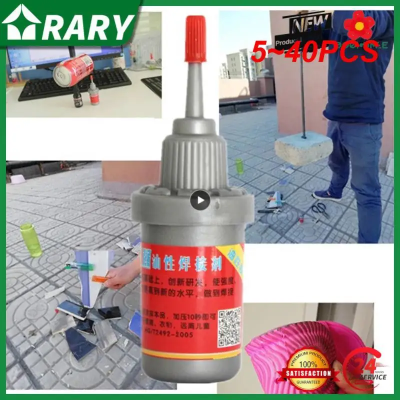 

5~40PCS Multi Purpose Adhesive Glue Plastic Wood Metal Rubber Tire Repair Glue Soldering Agent 0.5 Fl Oz SEC88