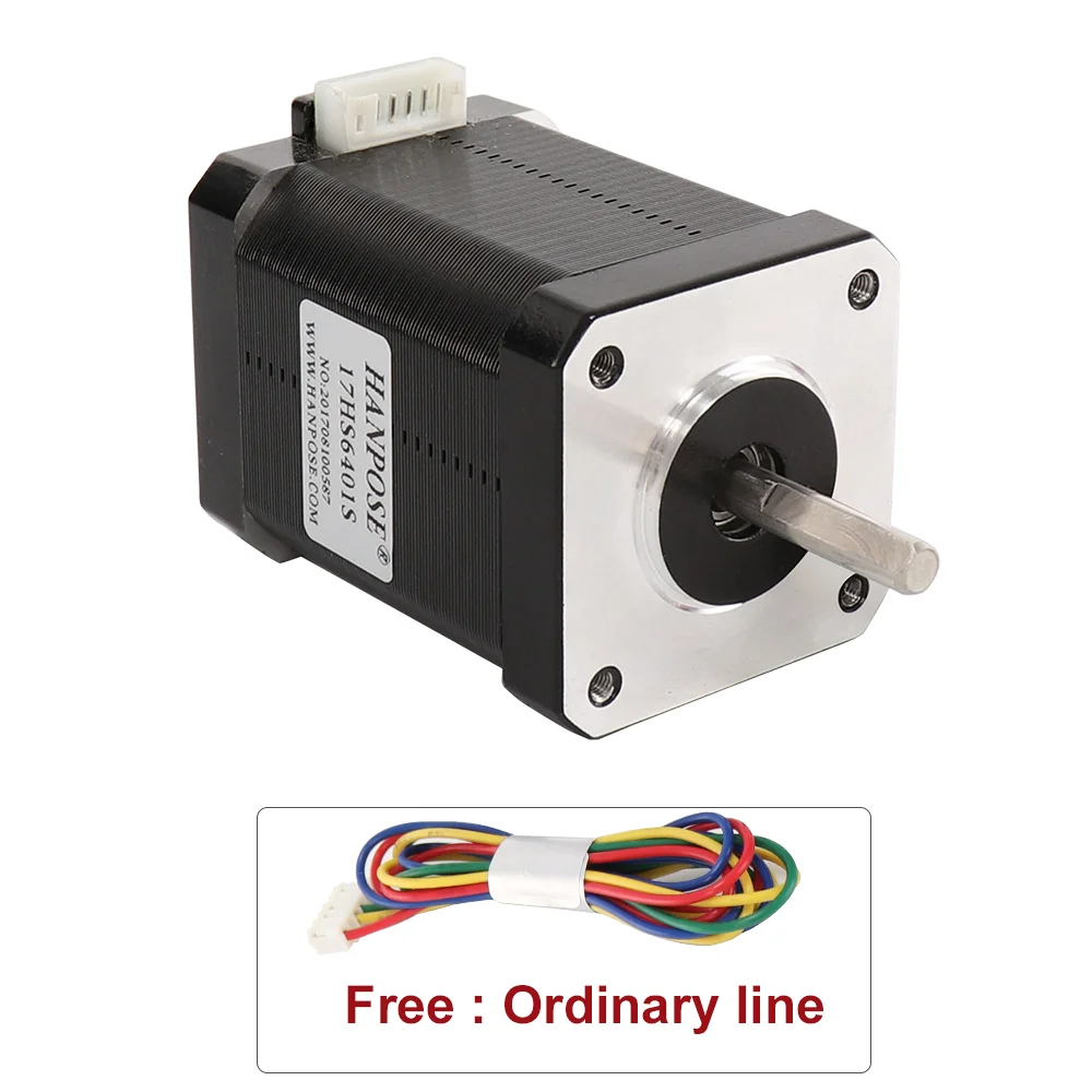 Гибридный двухфазный шаговый двигатель nema 17 60 мм 1 7 А 0 70 нм 4 провода 17HS6401S для