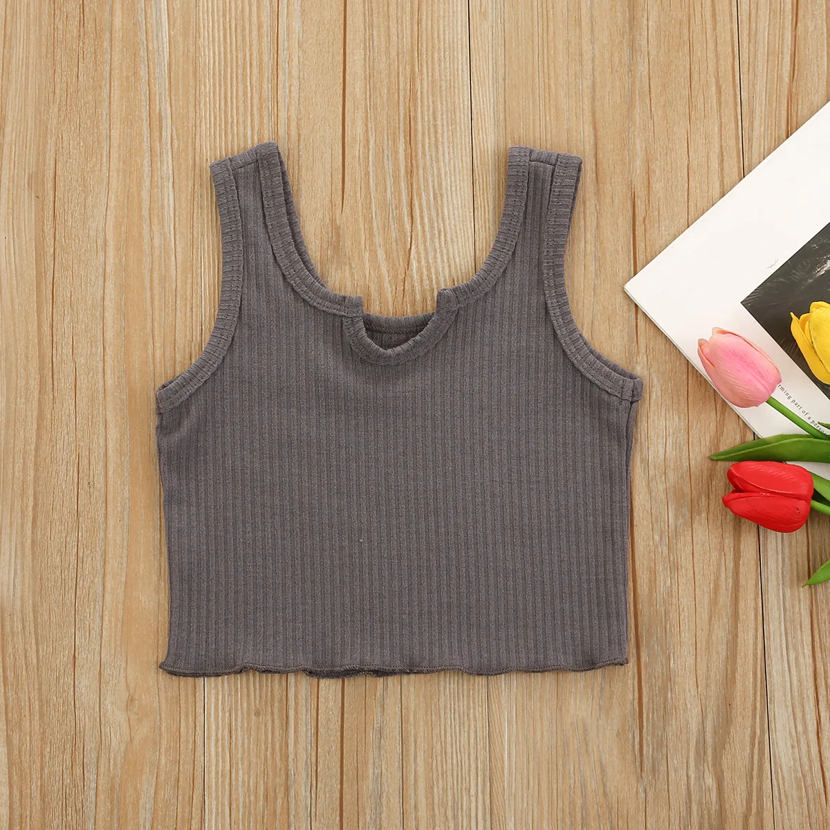 

2022 children's clothing children's vest summer new girls camisole sports short girls vest fashion