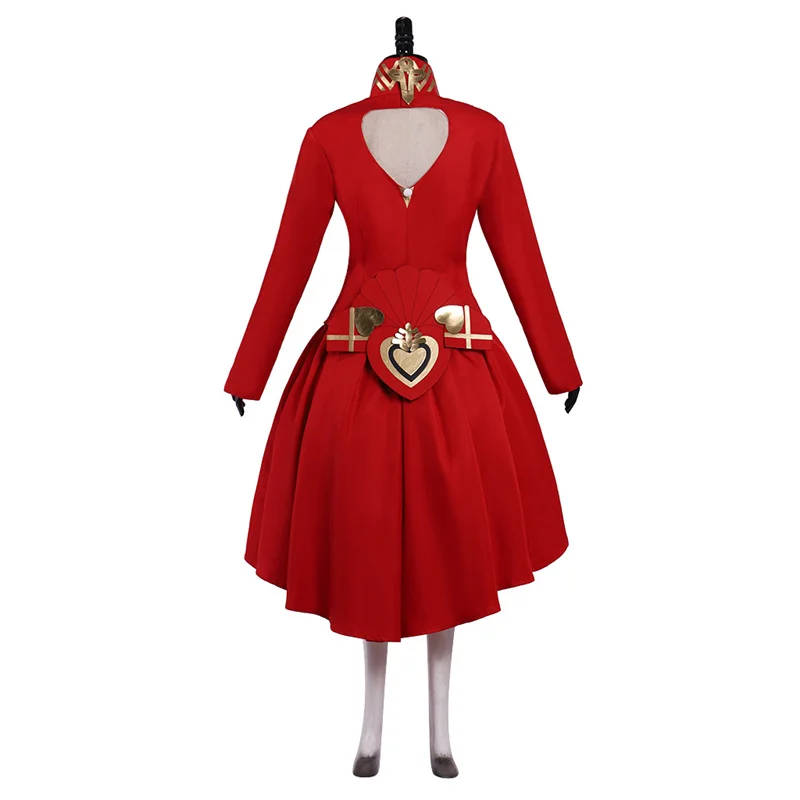 Фото Fire Emblem Three Houses Edelgard Von Hresvelg Платье Костюм Хэллоуин Рождество Взрослые Женщины Красная Юбка Наряд Косплей Костюм №3