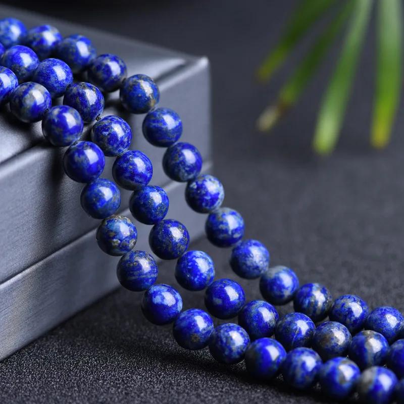 

Natural Stone Beads Lapis Lazuli Round Loose For Jewelry Making DIY Bracelet Earrings Accessories 4/6/8/10/12mm