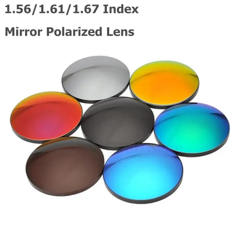 

Асферические поляризационные солнцезащитные очки, Индекс 1,56, линзы по рецепту, близорукость, дальнозоркость UV400, Яркие зеркальные линзы, 2 ш...