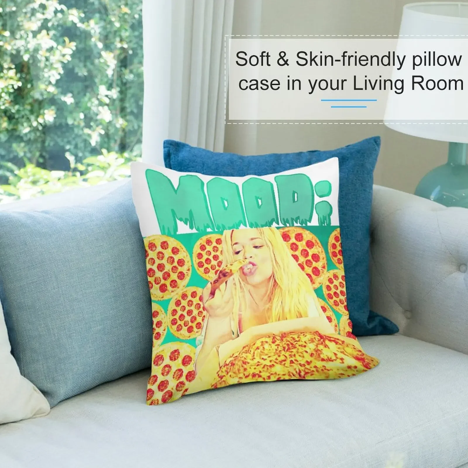 Настроение: Триш ест пиццы декоративная подушка роскошный чехол для подушки