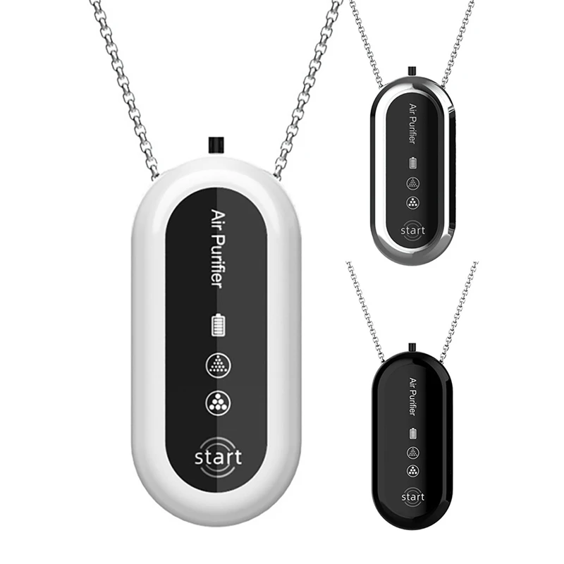 

New Hanging Neck Purifier Personal Wearable Mini Portable 20 Million Negative Ion 36H-50H Necklace Air Purifier