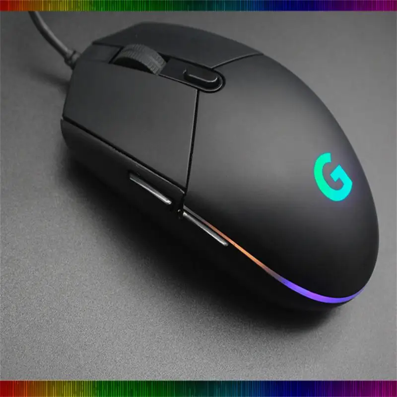 

Color Breathing Light Wired Mouse Game Competition 6 Keys Mechanical Mouse G102 Luminous Wired Gaming Mouse Dpi Adjustment