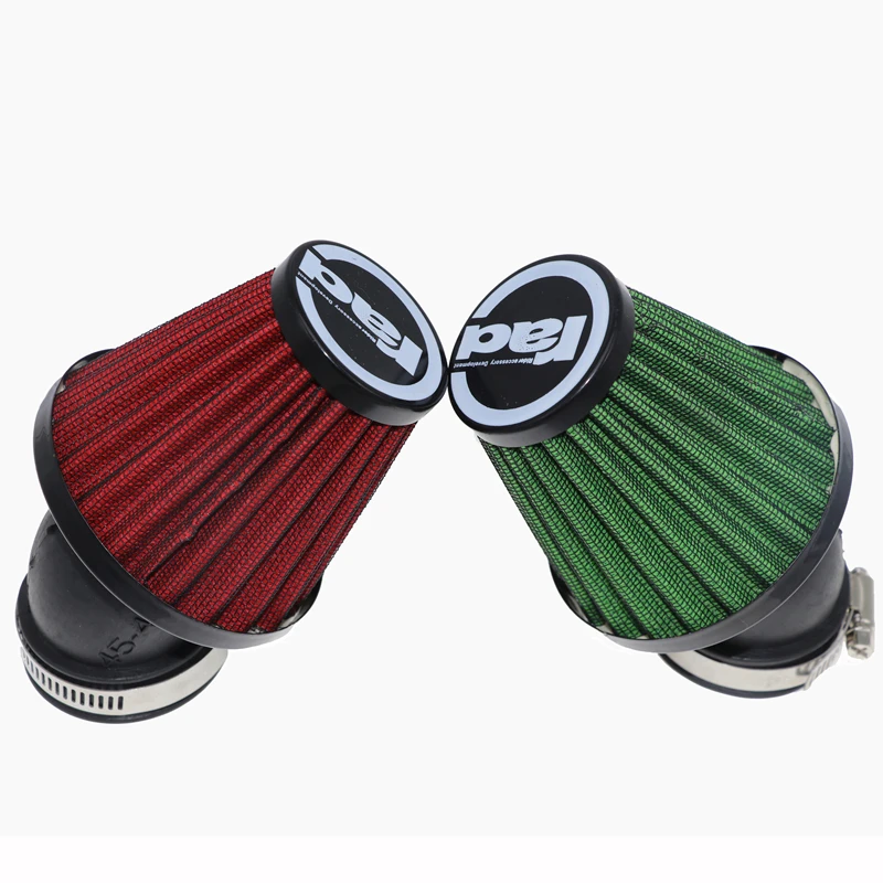 

Motorcycle Air Filter 28mm 38mm 42mm 48mm Cleaner Clamp-on 45 Degree Bend Air Intake Filters Motorbike Accessories