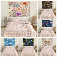 korea style cute floral colorful tapestry wall hanging bohemian wall tapestries mandala home decor