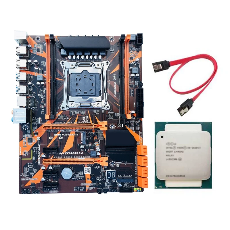 

Набор материнской платы X99 с Φ V3 CPU E5-2620 Pin четырехканальная материнская плата DDR4 REG ECC USB3.0 SATA3 PCI-E 3,0