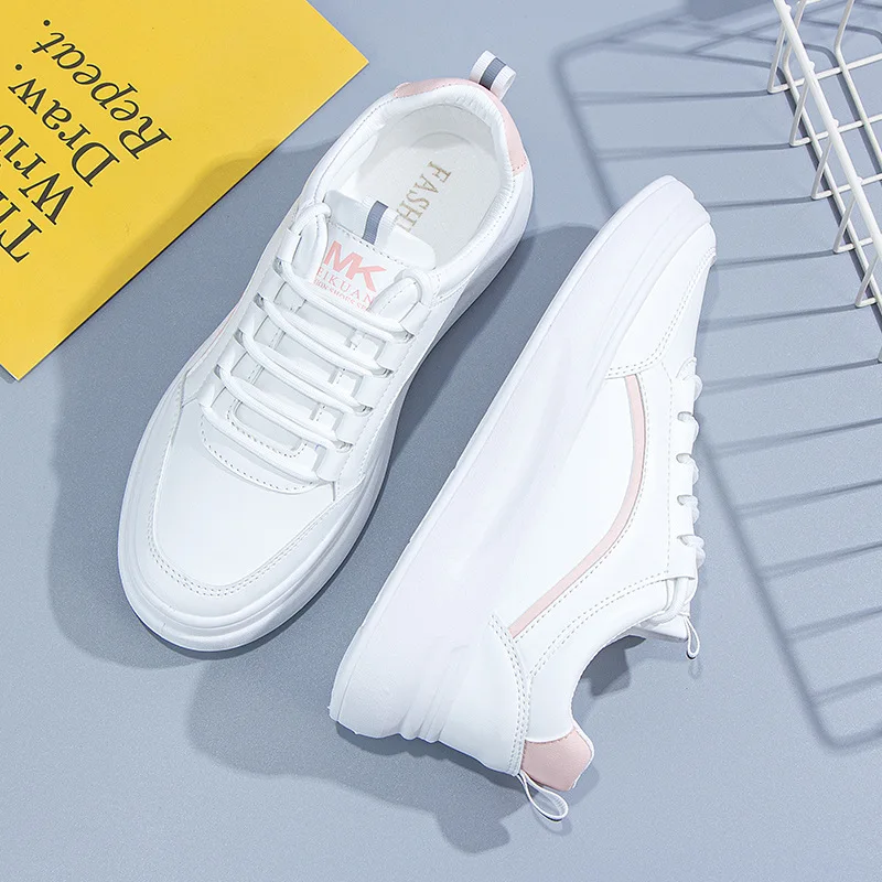 Shoes Women's 2022 Trendy Shoes New White Shoes Women's Summer Korean Version Thick-soled Casual All-match Student Board Shoes