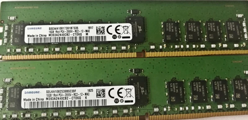 

RAM 16G 1RX4 PC4-2666V RECC M393A2K40CB2-CTD DDR4 Server Memory 1PCS