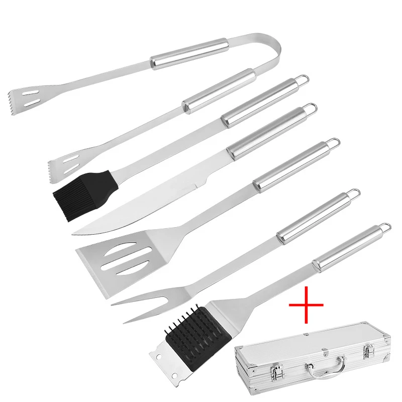 

6PCS Outdoor Grill Accessories Set for Camping Barbecue,Perfect Grill Gift on Father's Day,Christmas,Birthday,Complete BBQ Kit