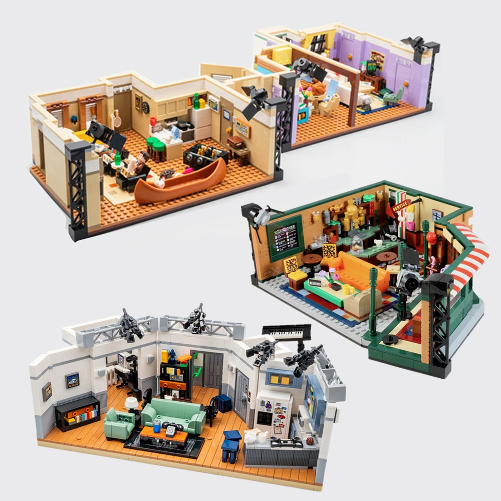 

Drama Central Perk Cafe Friends Apartment Building Block Bricks Classic TV Compatible 10291 10292 21319 21328 Model Toy Kid Gift