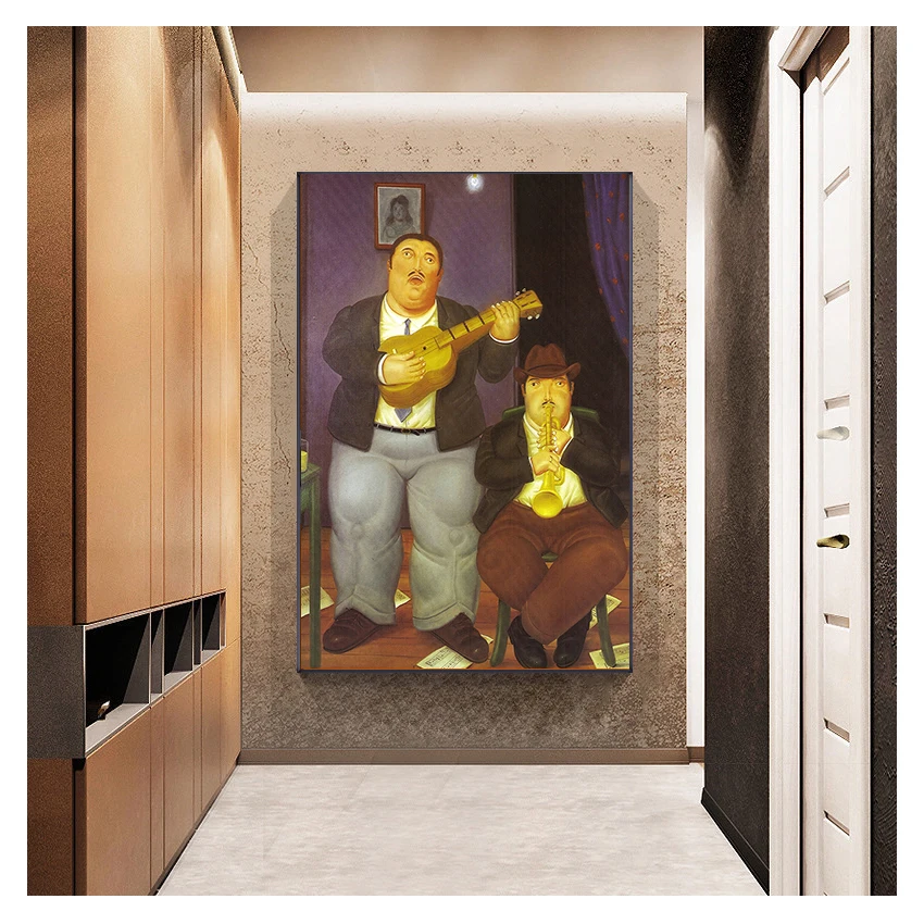 Paintings By Fernando Botero Famous Wall Art Posters And Prints Abstract Pictures Cuadros Nordic Funny Mona Lisa Canvas