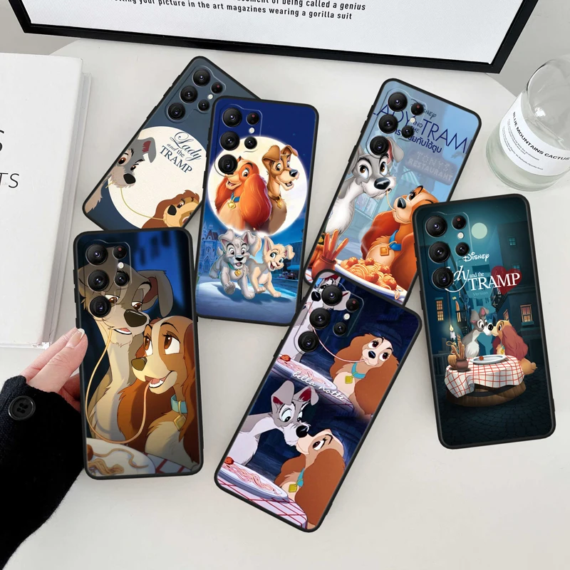 

Lady and the Tramp Black Phone Case For Samsung Galaxy S23 S22 S21 S20 FE Ultra Pro Lite S10 S10E S9 Plus 5G