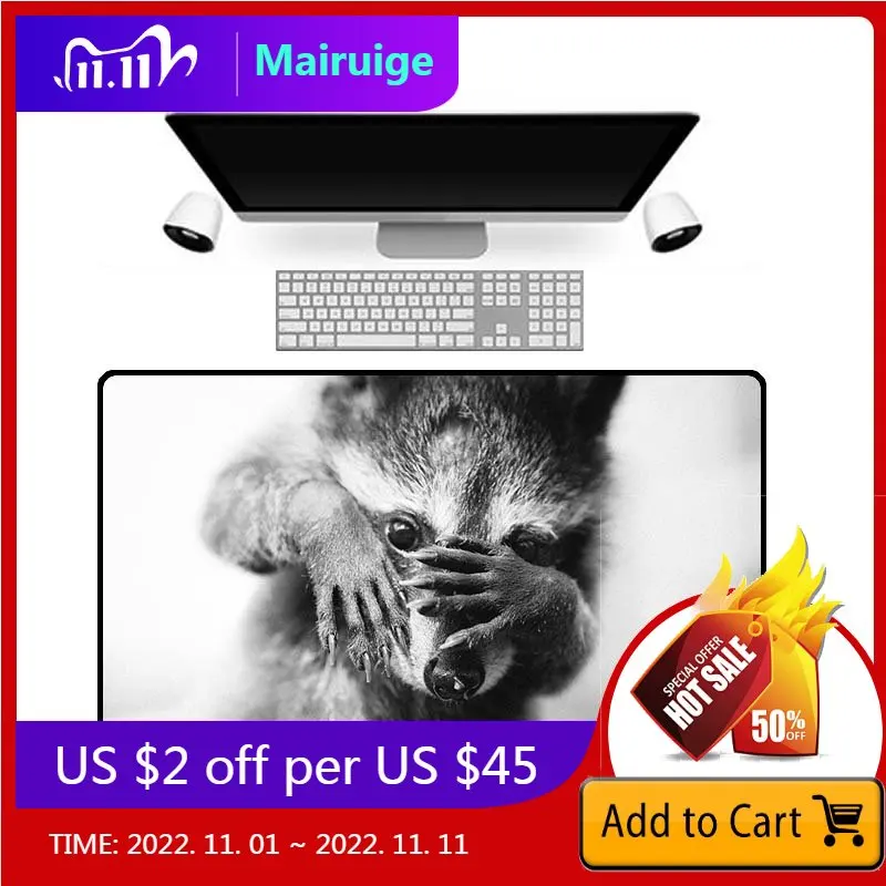 

Mairuige большая рекламная акция большой размер многоразмерный блокированный коврик для мыши симпатичный сквиррельс компьютерный ноутбук Нас...